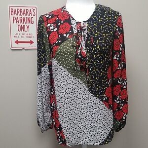 LIBBY EDELMAN WOMENS LONG SLEEVE BLOUSE SZ XS